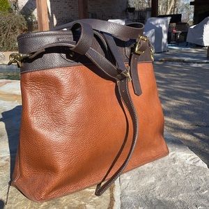 White Wing Leather Tote Bag